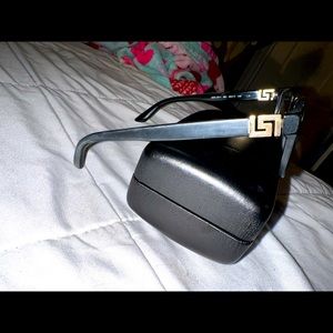 Versace eyeglasses frame is a bit worn and faded